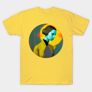 Enigmatic Beauty: Abstract Girl Painting of a Pretty Woman T-Shirt